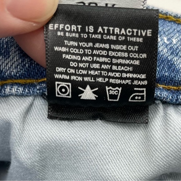 NWT DSTLD Women’s 30 ABSLT Vintage Straight Jeans Kinetic Button Fly - Picture 9 of 12